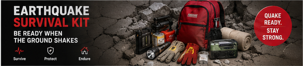 Earthquake Survival Kit 2026 - SurvivalStockUp earthquake survival kit supplies and preparedness checklist - SurvivalStockUp