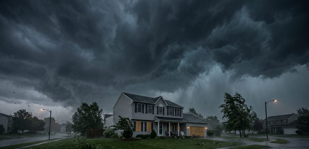 Tornado approaching showing the urgency of storm shelter preparedness